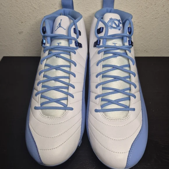 Nike Jordan 12 Mid Alpha Menace UNC PE Football Cleats Mens Size 15 FJ6210-144 Nike Jordan 12 Mid Alpha Menace UNC Player Edition Football  main image 4